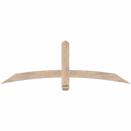Ekena Millwork Bellingham Smooth Timber Gable Bracket, Douglas Fir, 60"W x 20"H x 1 1/2"D x 3 1/2"F, 8/12 Pitch GBW060X20X0204BEL00SDF